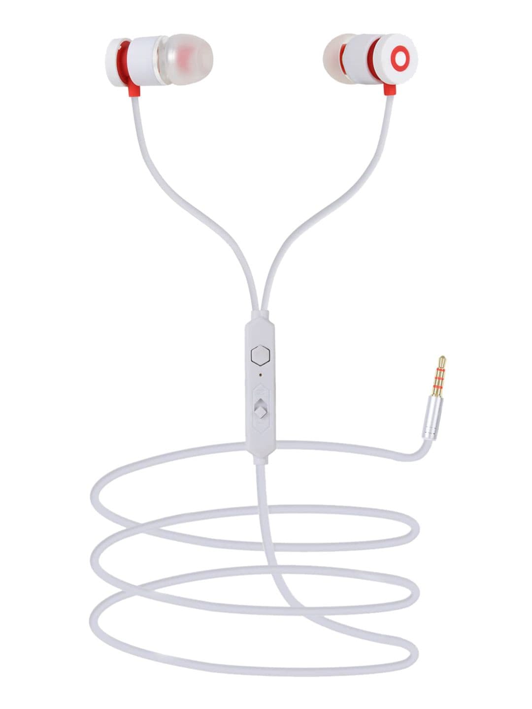 SWAGME White & Red Dual Toned Bassboss IE004 Earphones