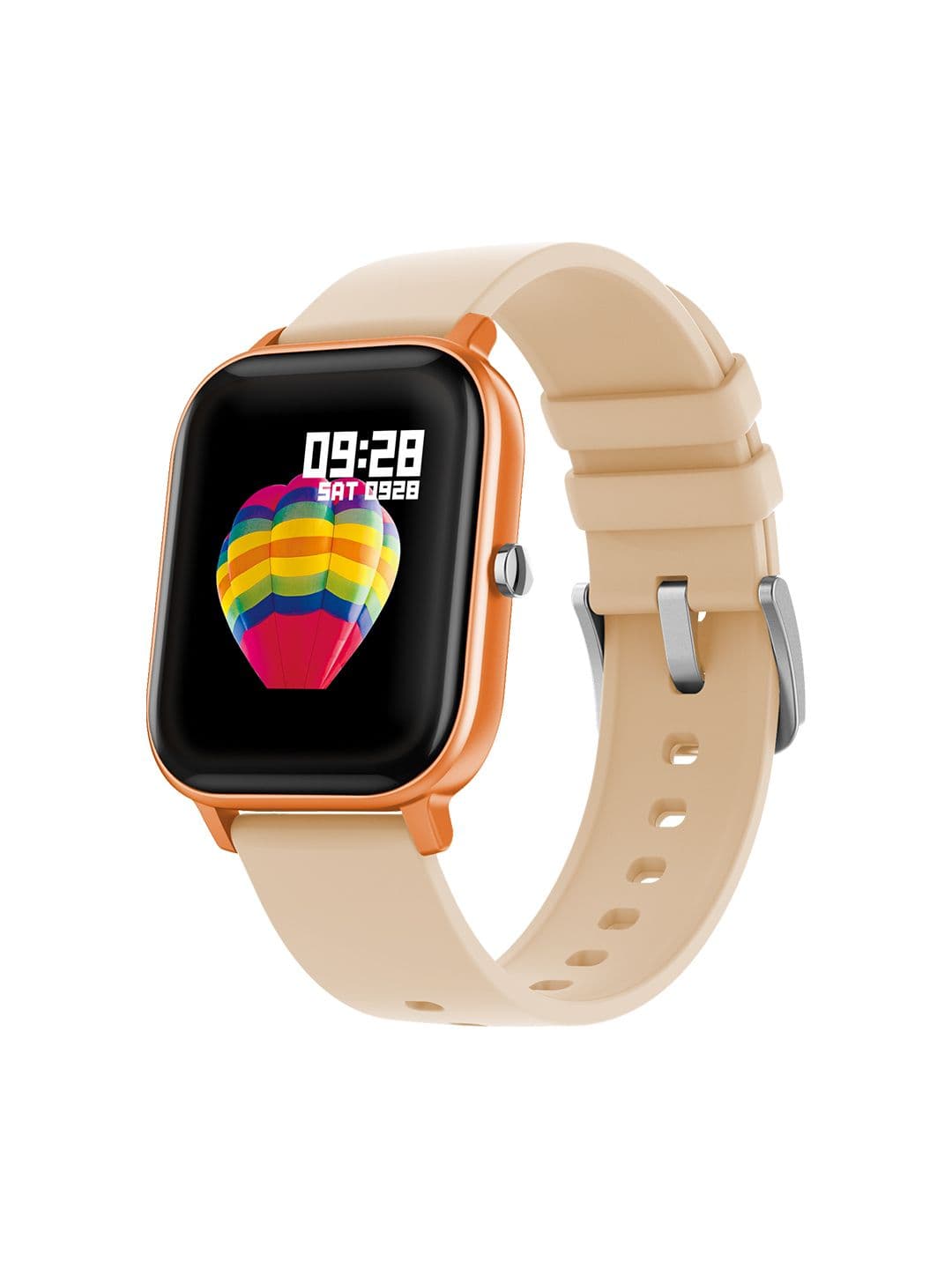Fire-Boltt SpO2 Unisex Full Touch Smartwatch 01BSWAAY - Gold-Toned