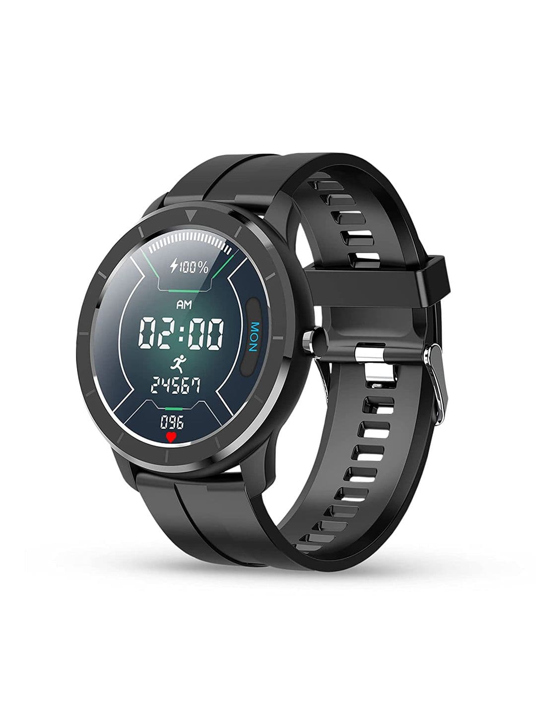 pebble Zen Pro Unisex SPO2 Smartwatch - Grey