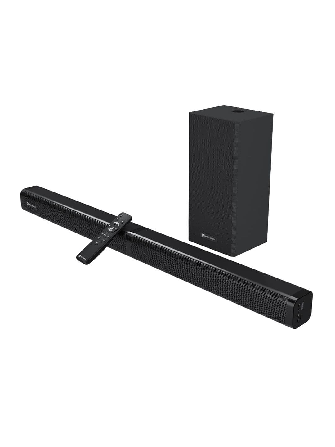 Portronics Black Pure Sound 103 Soundbar with Wired Woofer