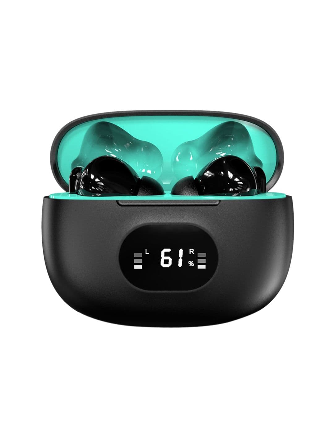 pebble Buds Pro True Wireless Earpods With Noise Cancellation & Ultra Low Latency - Black