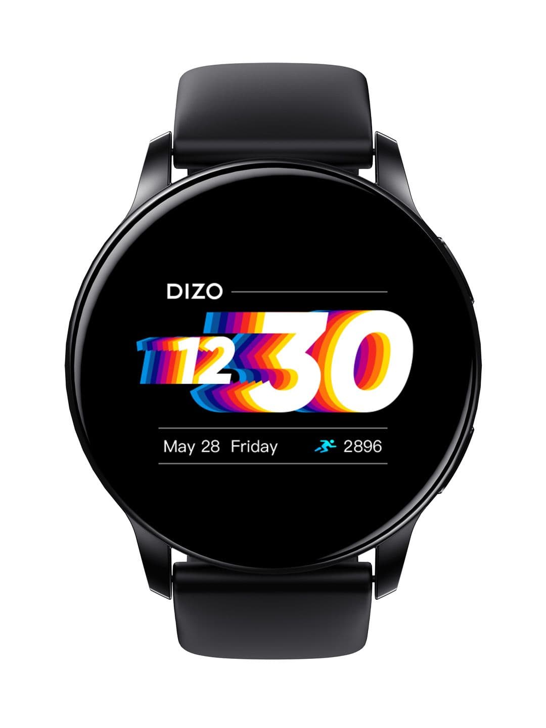 DIZO by realme TechLife Unisex Black Watch R AMOLED Smartwatch
