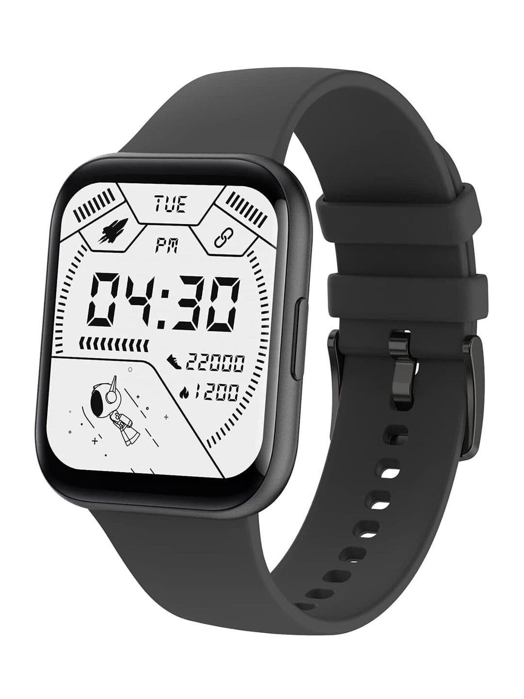 bfit Black Solid ACEX Spo2 IP68 Waterproof Smart Watch
