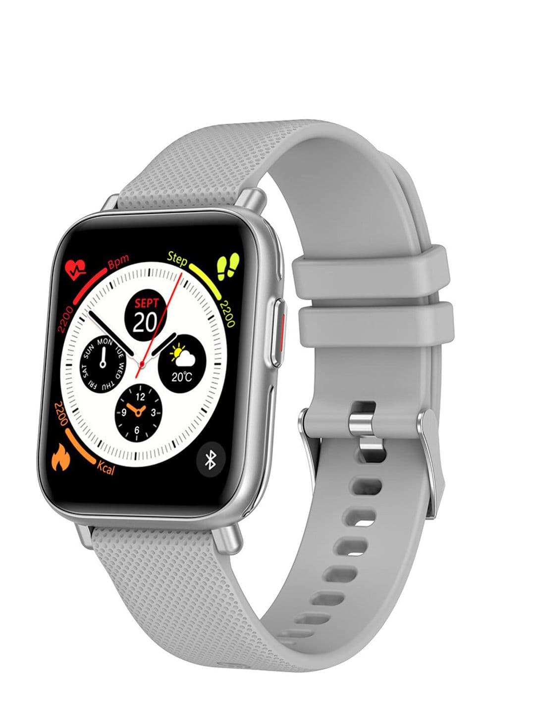 French Connection Grey Solid Touch Screen Smartwatch & Smart Phone Notification-F7-C