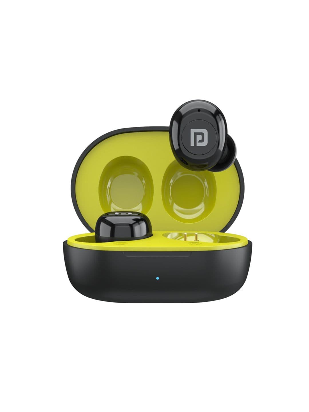 Portronics Yellow & Black Harmonics Twins S3 Smart TWS Bluetooth Earbuds