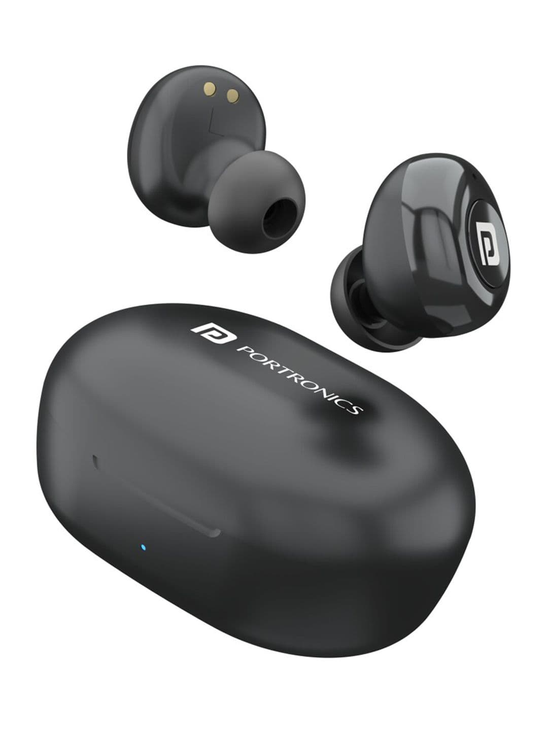 Portronics Black Harmonics Twins S3 Smart TWS Bluetooth Earbuds