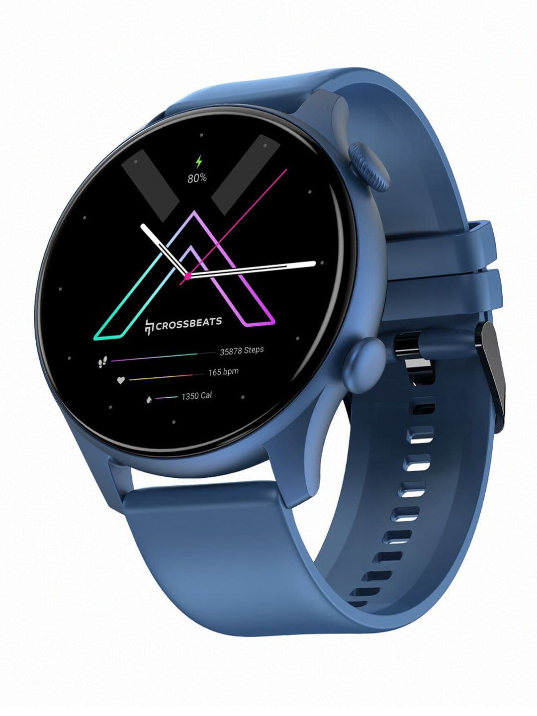 CrossBeats Blue Orbit Apex Super Retina AMOLED Display 3D Glass Smartwatch