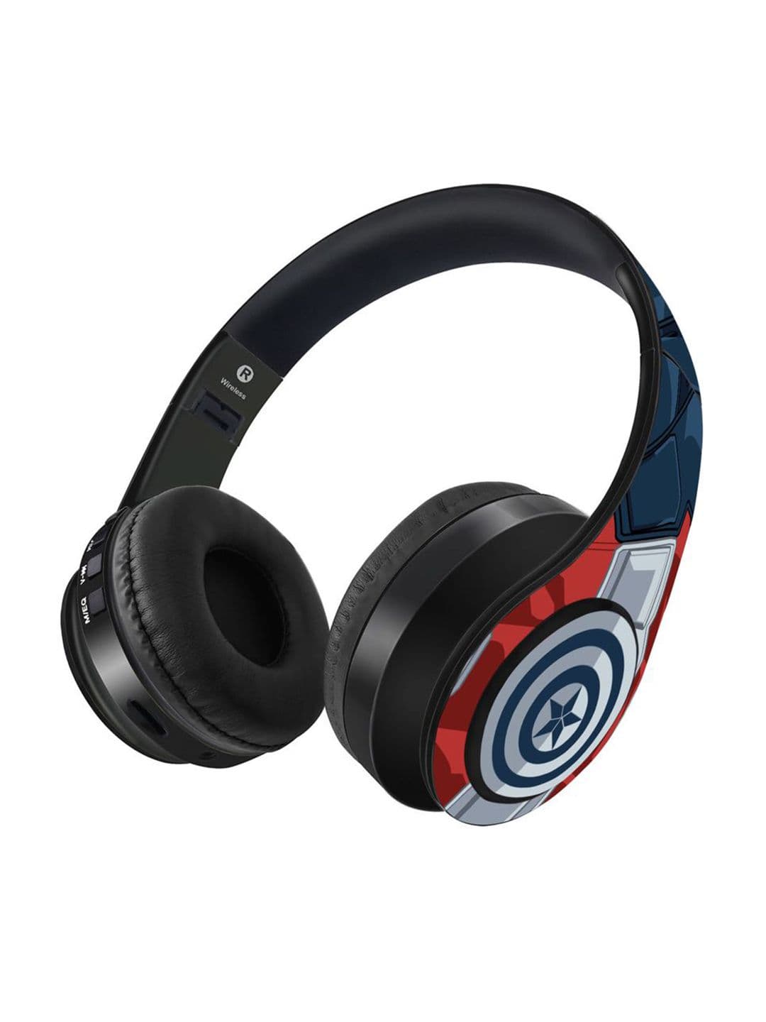 Kook N Keech Unisex Black & Red Suit-Up Captain Wireless Headphones