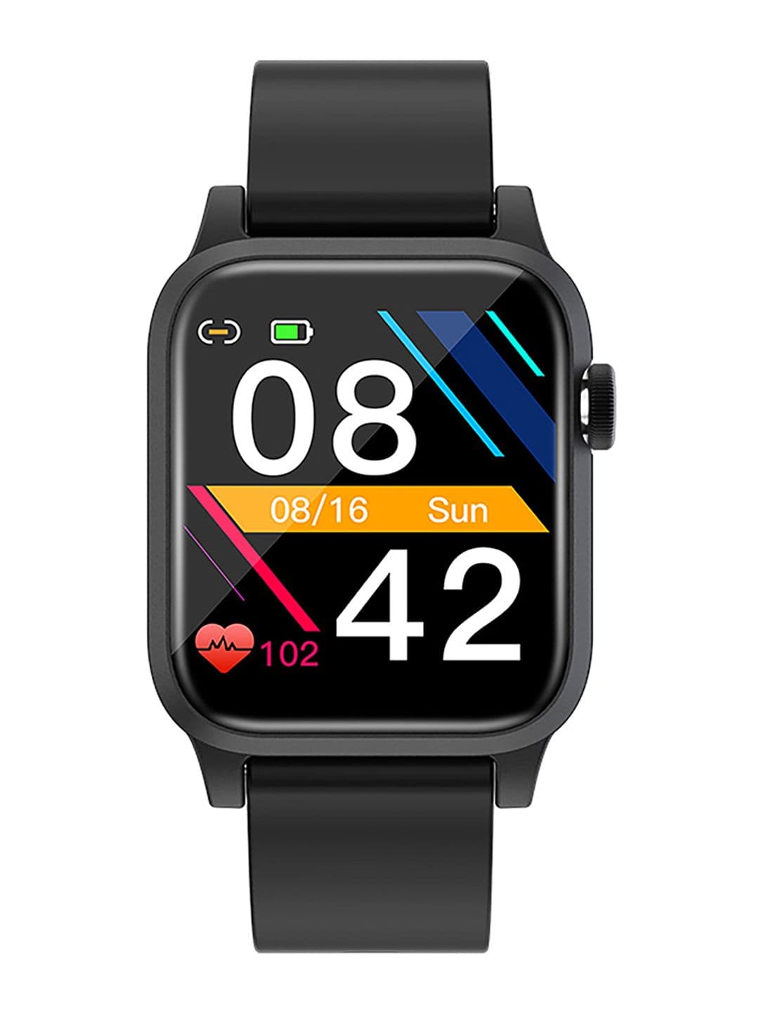 OPTA Unisex Black Bluetooth Fitness Smart Watch SB-022