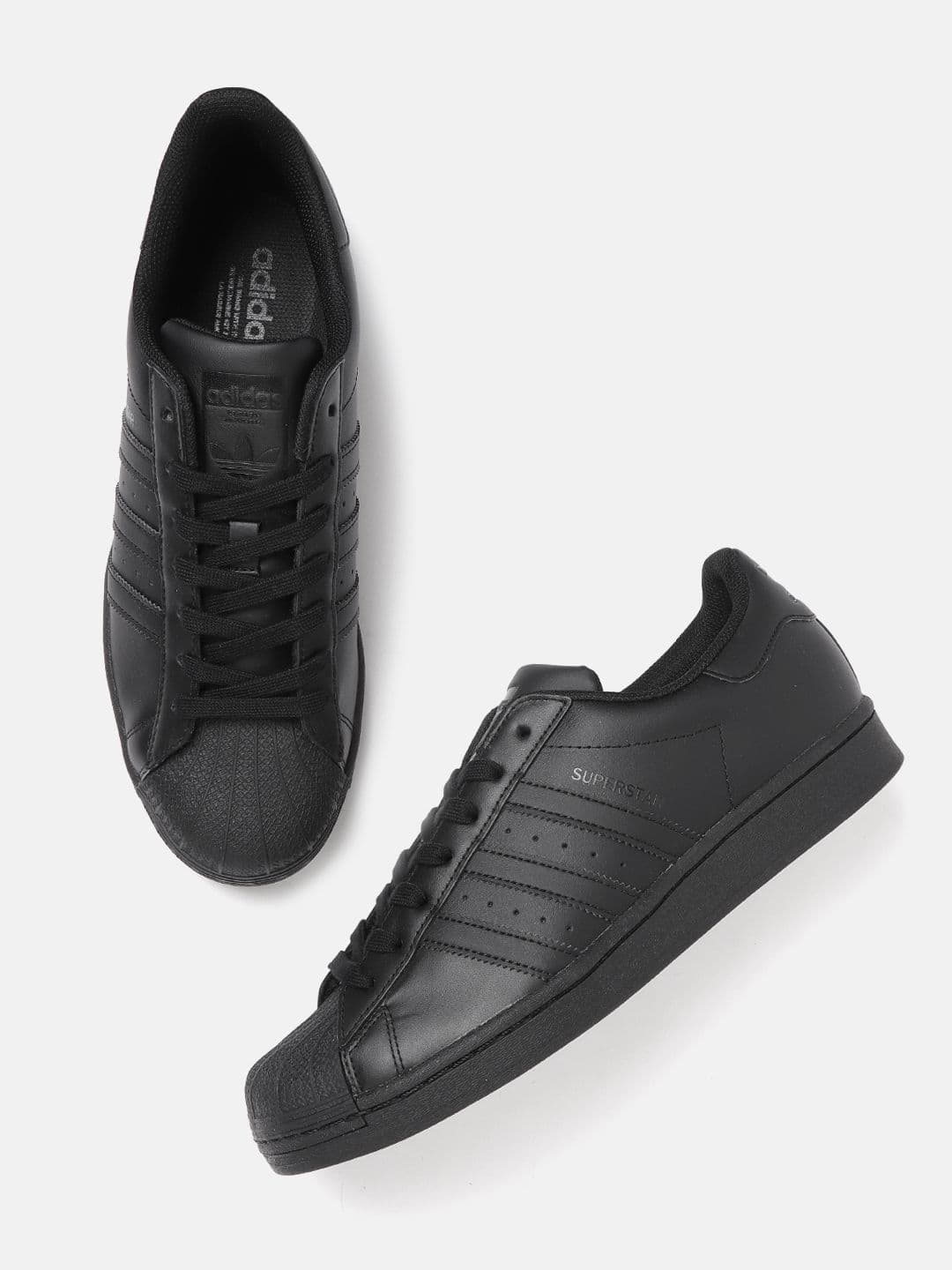 ADIDAS Originals Men Black Solid Superstar Sneakers