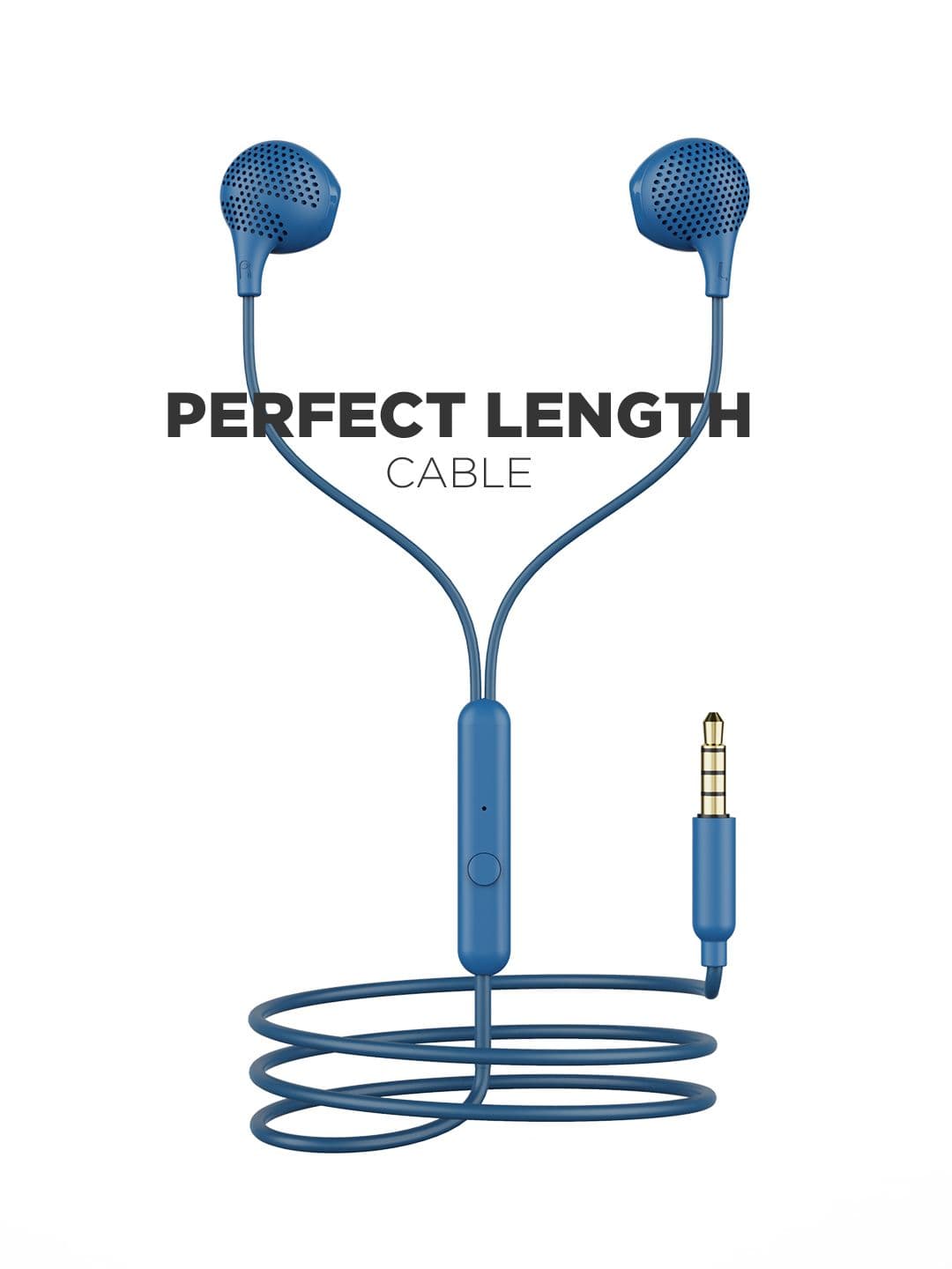 boAt Blue Bassheads 104 M Wired Earphone with Mic