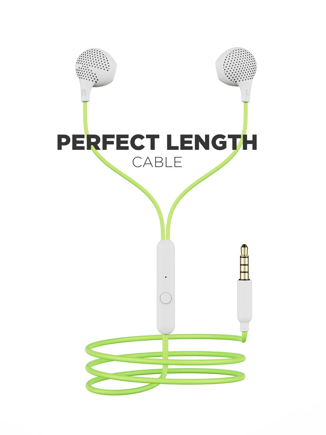 boAt Off-White Bassheads 104 M Wired Earphone with Mic