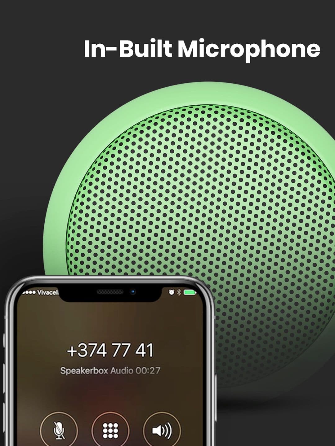 Portronics Green SoundDrum Portable Speaker