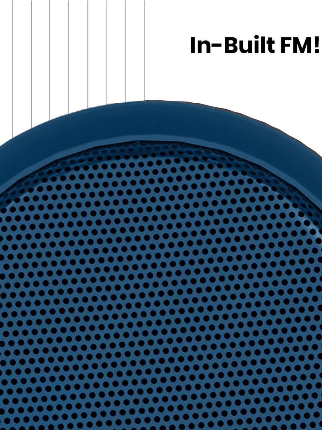 Portronics SoundDrum1-10W Portable Speaker with Bluetooth, TWS and Inbuilt-FM (Black)