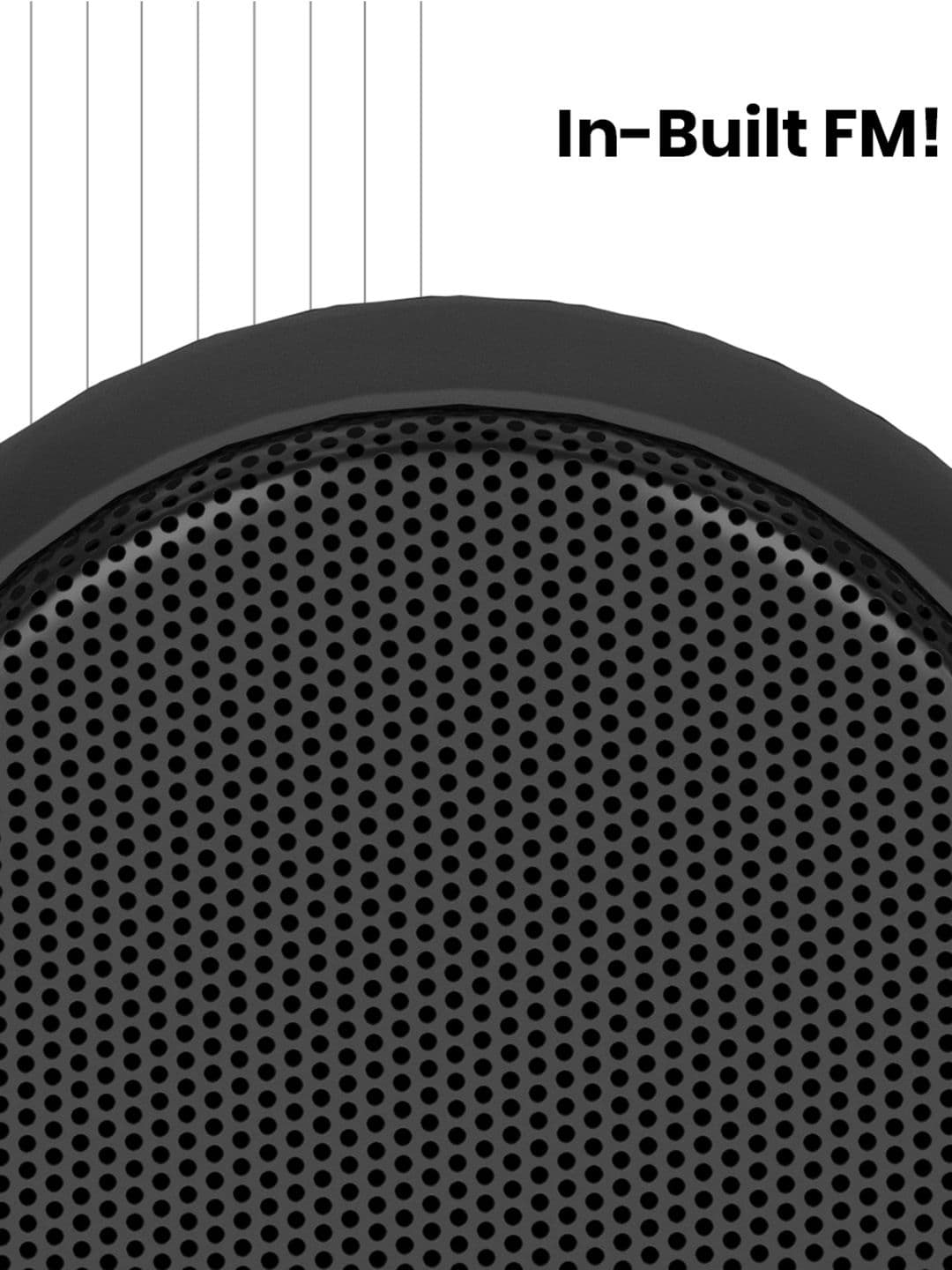 Portronics Black Portable Speaker with Bluetooth POR-1288