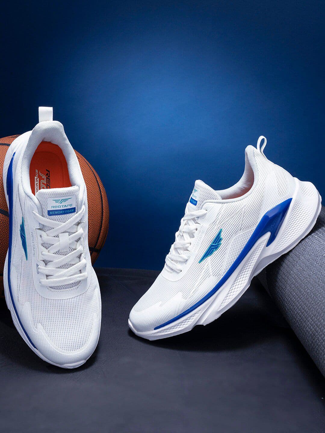 Red Tape Men White Walking Shoes