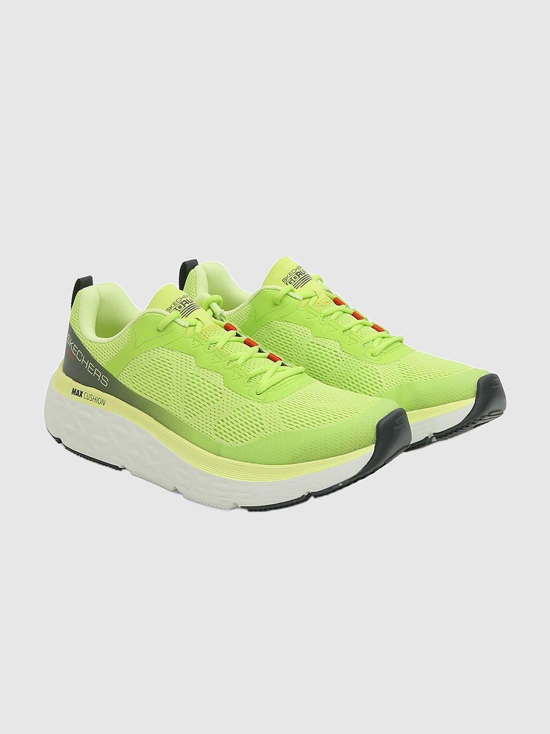 Skechers Men Lime Green MAX CUSHIONING Running Non-Marking Shoes
