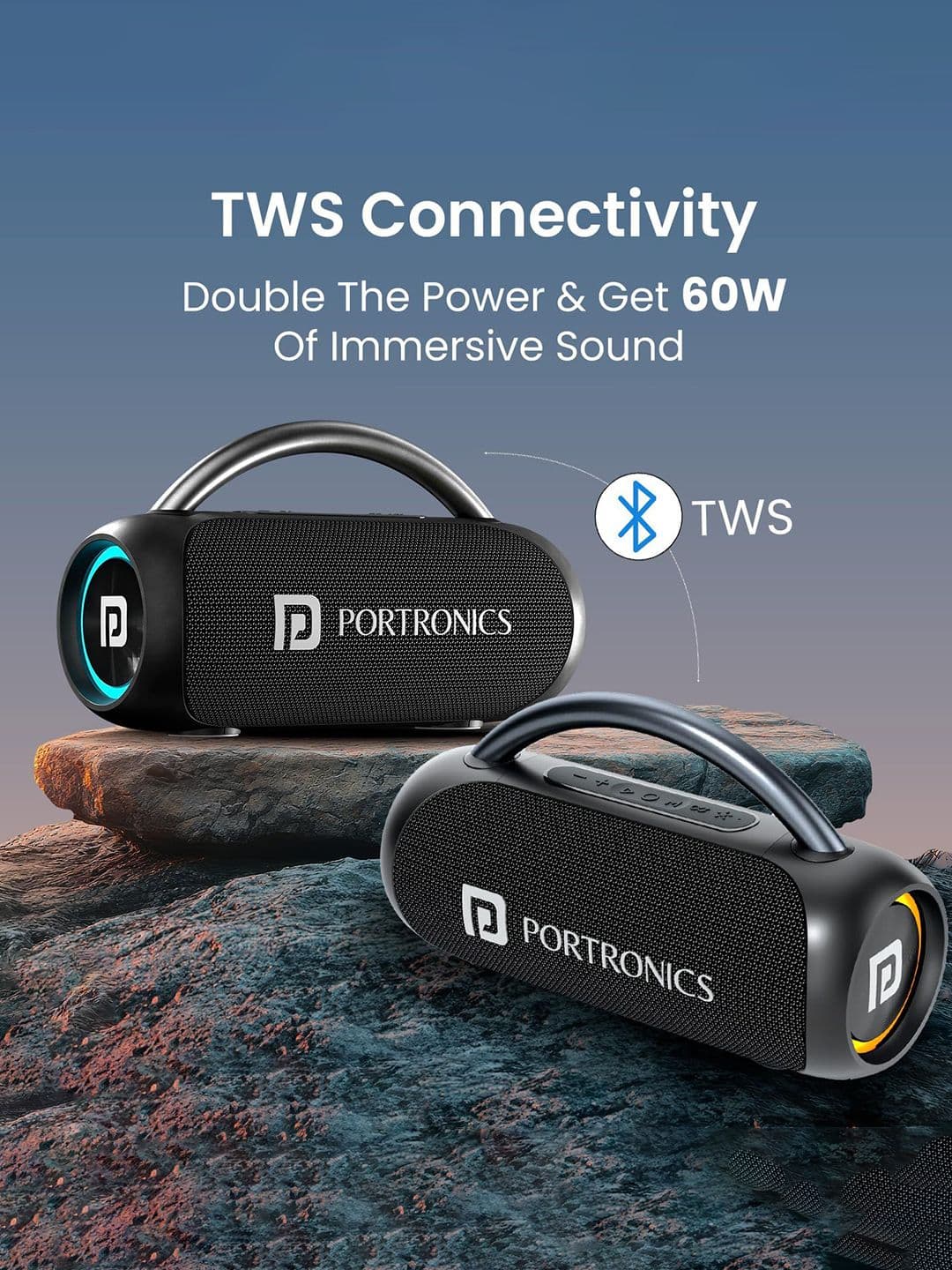 Portronics Radiant 30W Wireless Bluetooth Portable Speaker
