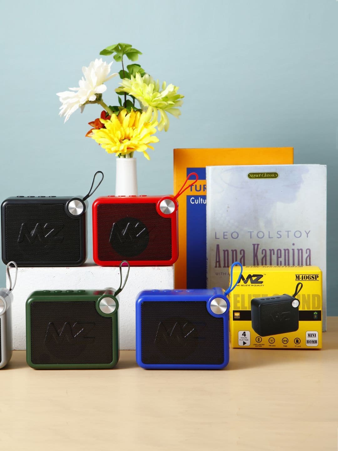 MZ M406SP Portable Bluetooth Speaker Dynamic Thunder Sound & High Bass 5W Power