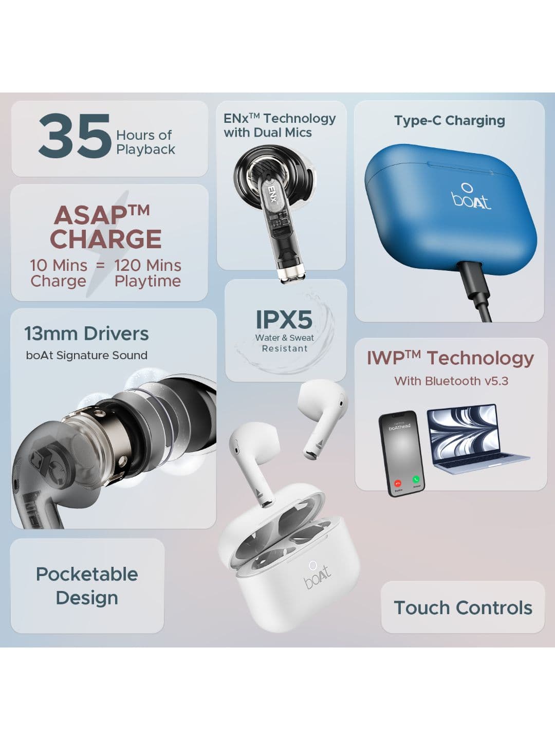 boAt Airdopes Alpha True Wireless In Ear Headphones
