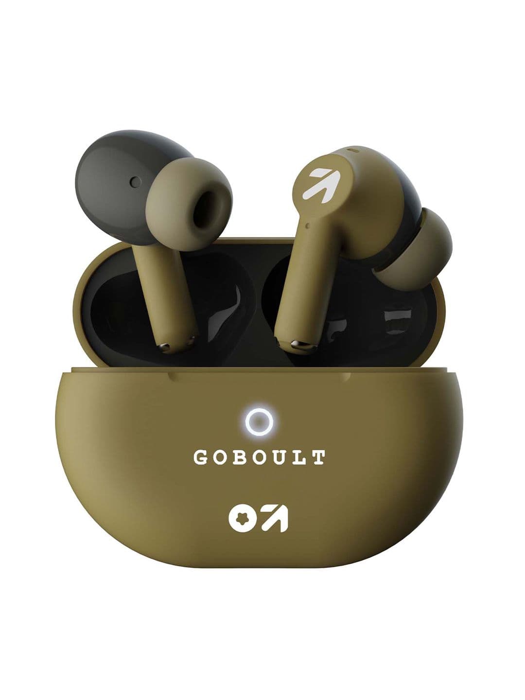 BOULT AUDIO Khaki AirBass W40 Earbuds with Quad Mic ENC & 48 Hrs Battery Life