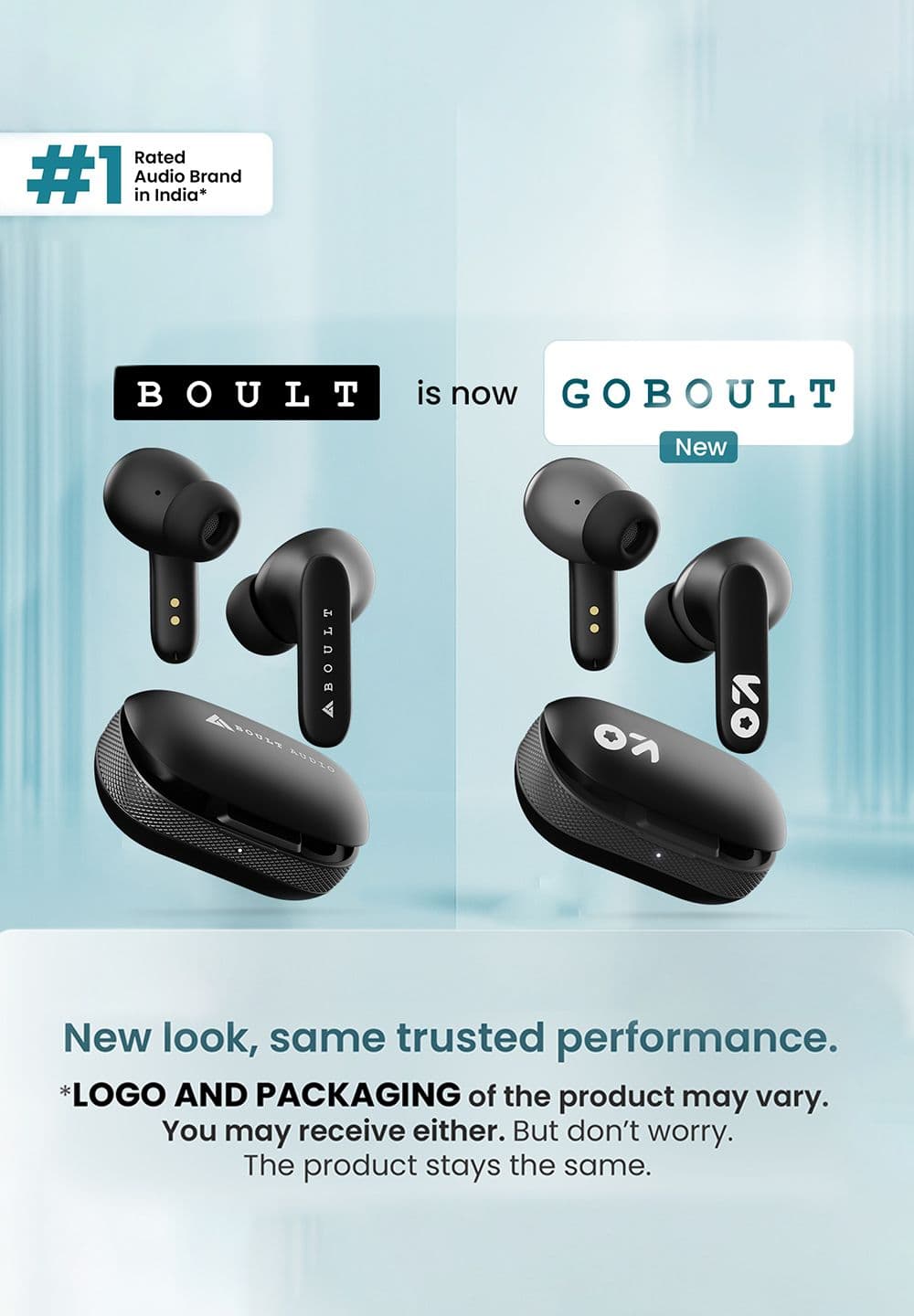 GOBOULT Previously Boult Y1 with Zen ENC Mic, 50H Battery, Fast Charging, Knurled Design