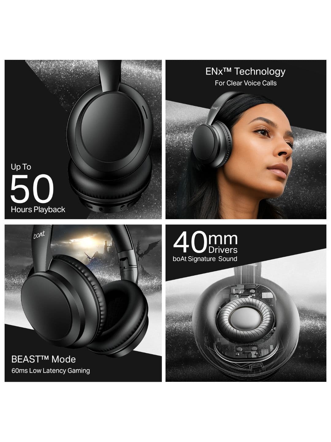 boAt Rockerz 371 Wireless Over Ear Headphones