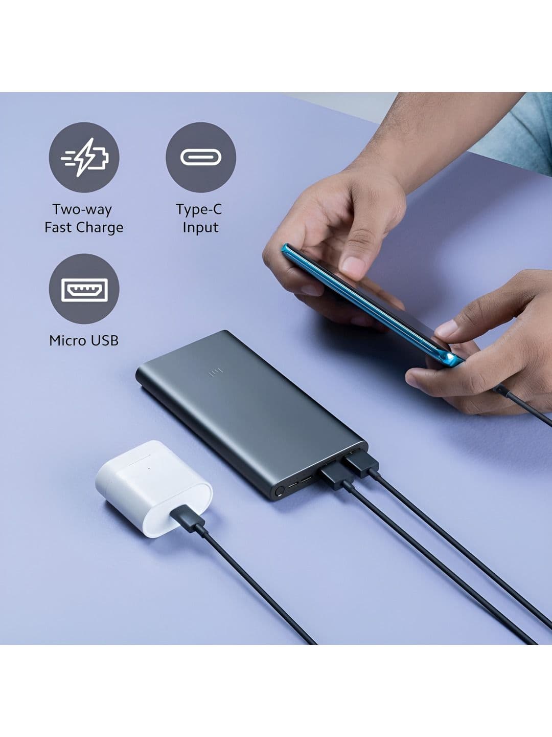 Xiaomi 4i 10000mAh 22.5W Fast Charging Triple Output Port Power Bank