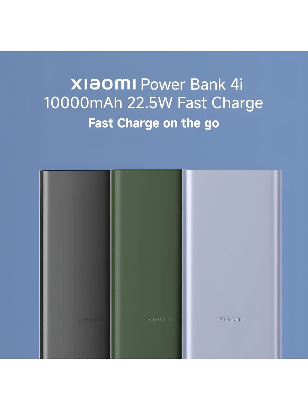 Xiaomi 4i 10000mAh 22.5W Fast Charging Triple Output Power Bank