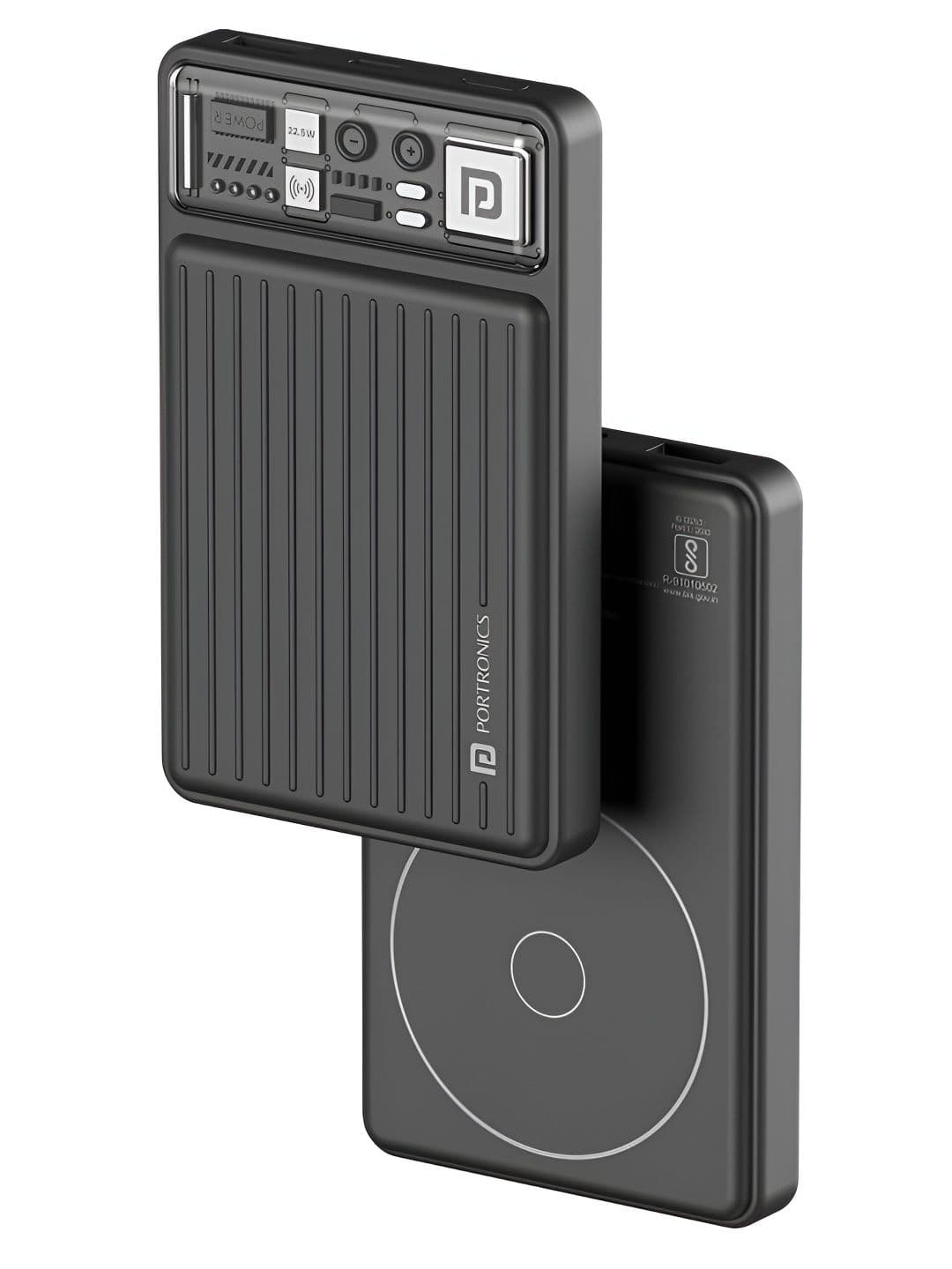 Portronics Luxcell Wireless Mini 10k 10000mAh 15W Magnetic Wireless Nano Power Bank