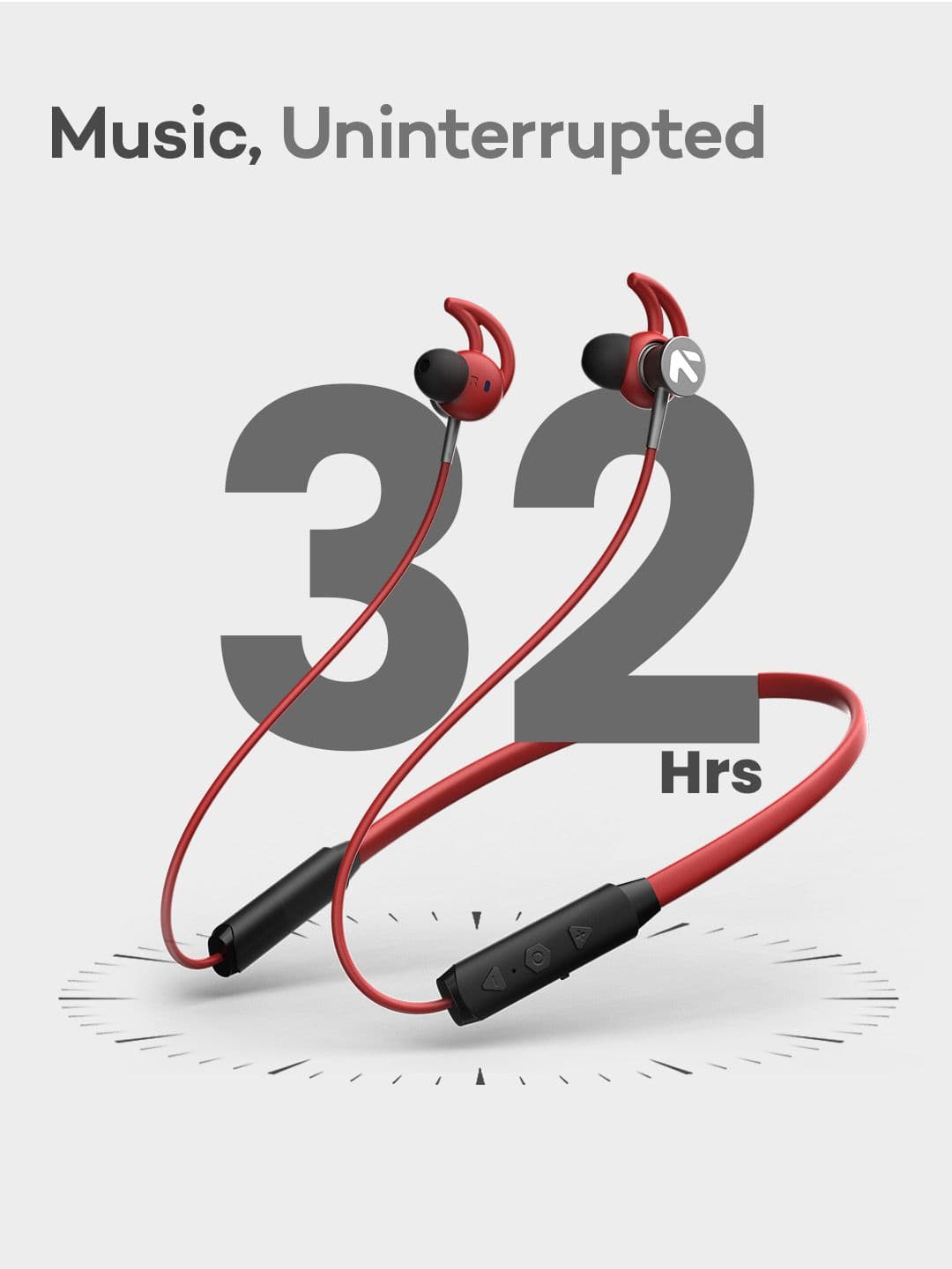 BOULT AUDIO Red ProBass EQCharge In-Ear Wireless Bluetooth Earphones
