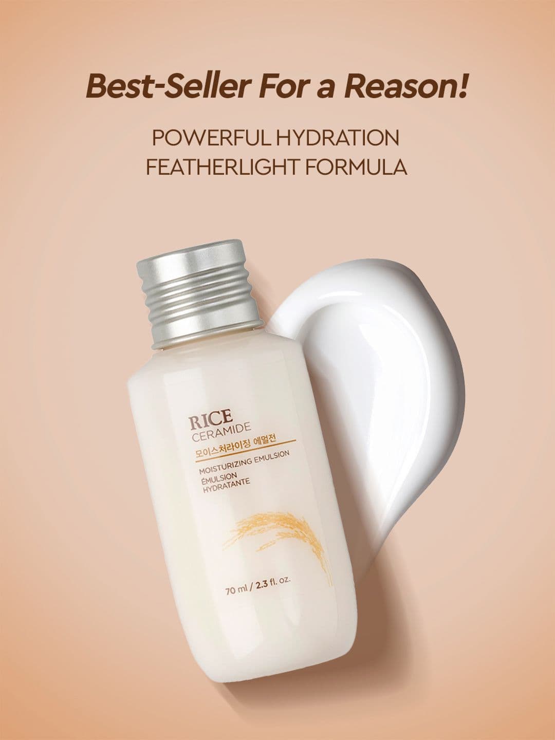 The Face Shop Ceramide & Rice Moisturizing Emulsion - 70ml