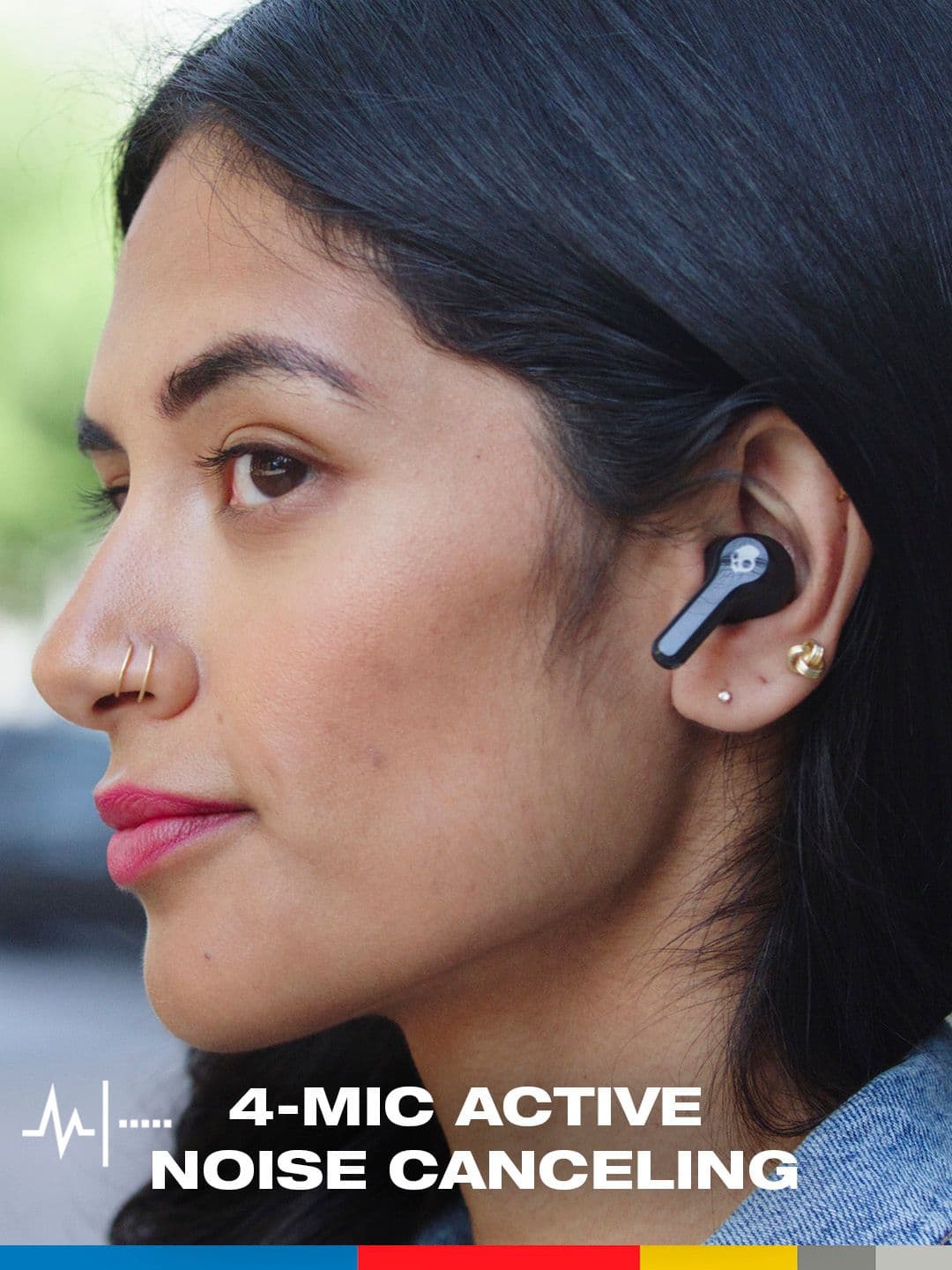 Skullcandy InkD ANC In-Ear Water Resistant True Wireless Bluetooth Earbuds with Quad Mic