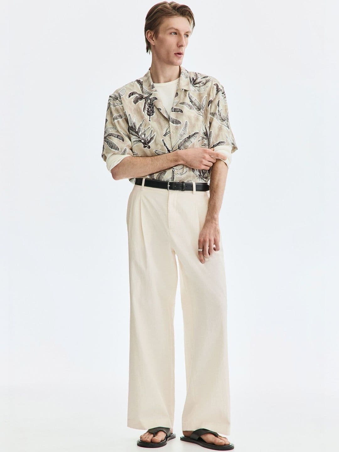 H&M Loose Fit Wide Trousers