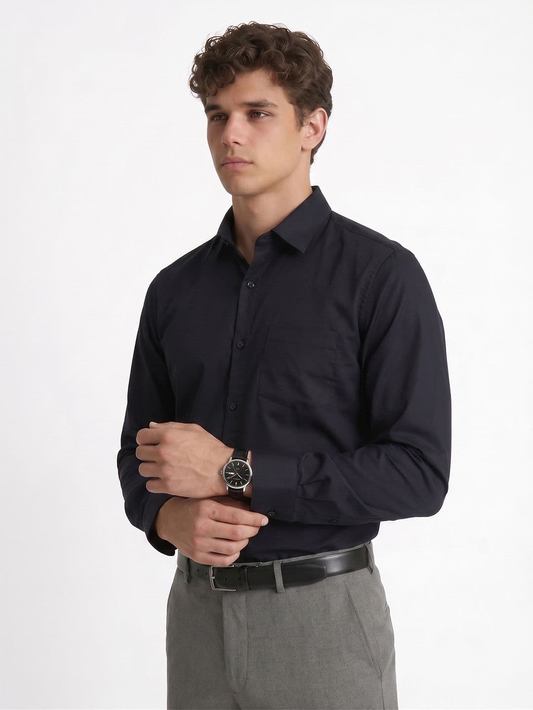 Peter England Slim Fit Pure Cotton Formal Shirt