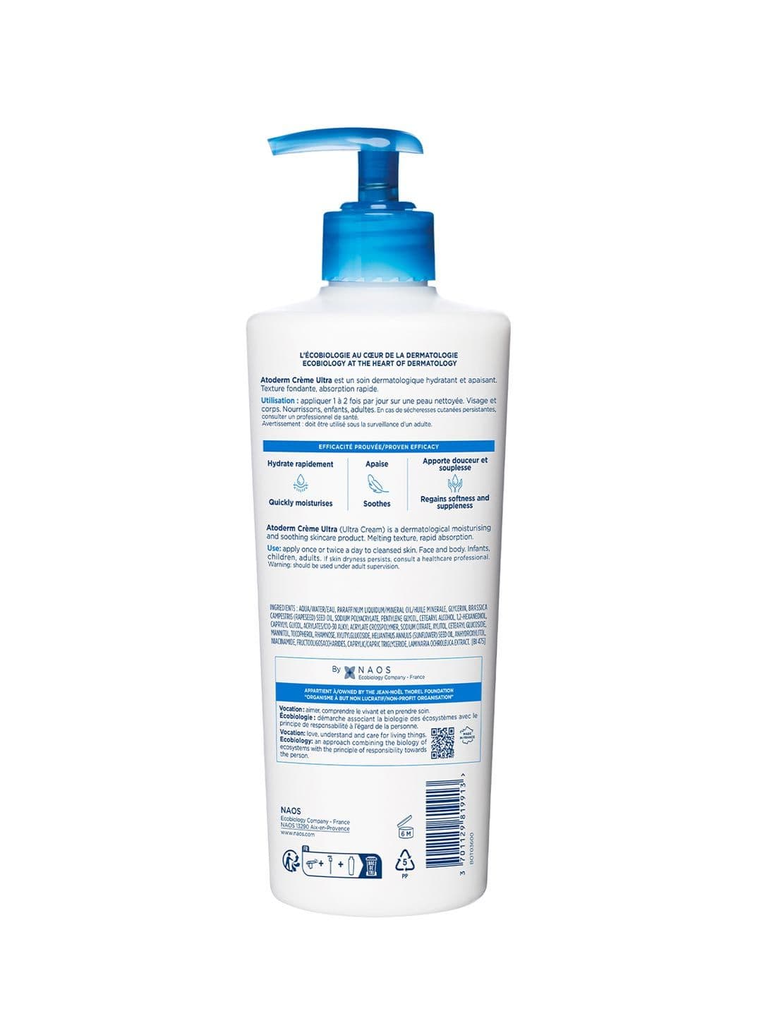 Bioderma Atoderm Creme Ultra-Nourishing - Moisturizer 500ml