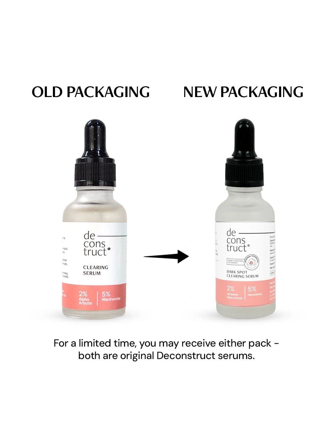 deconstruct Clearing Serum- 2% Alpha Arbutin + 5% Niacinamide 30 ml