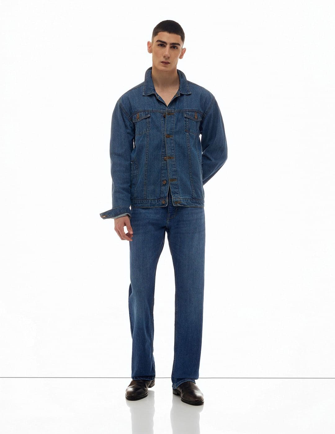 Flying Machine Men Bootcut Mid-Rise Light Fade Stretchable Jeans
