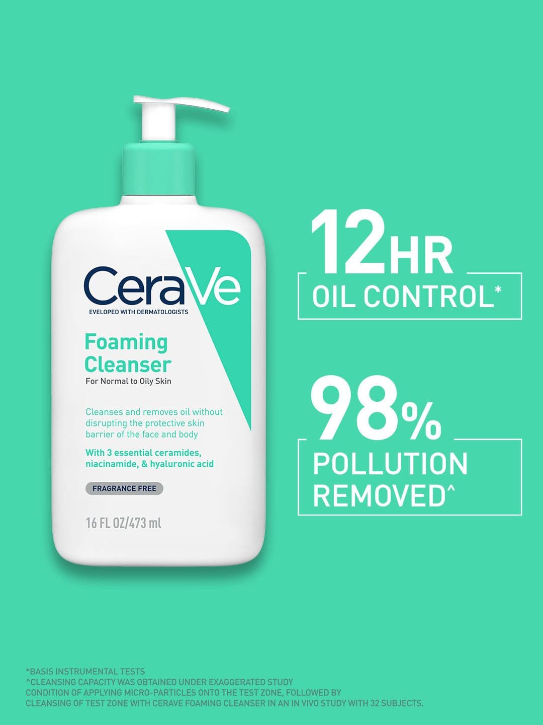 CeraVe Dermatologist Recommended Foaming Cleanser For Oily Skin - 473ml
