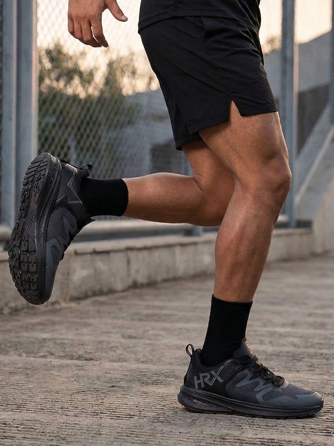 HRX by Hrithik Roshan Men Charcoal Grey Propulsion Running Shoes