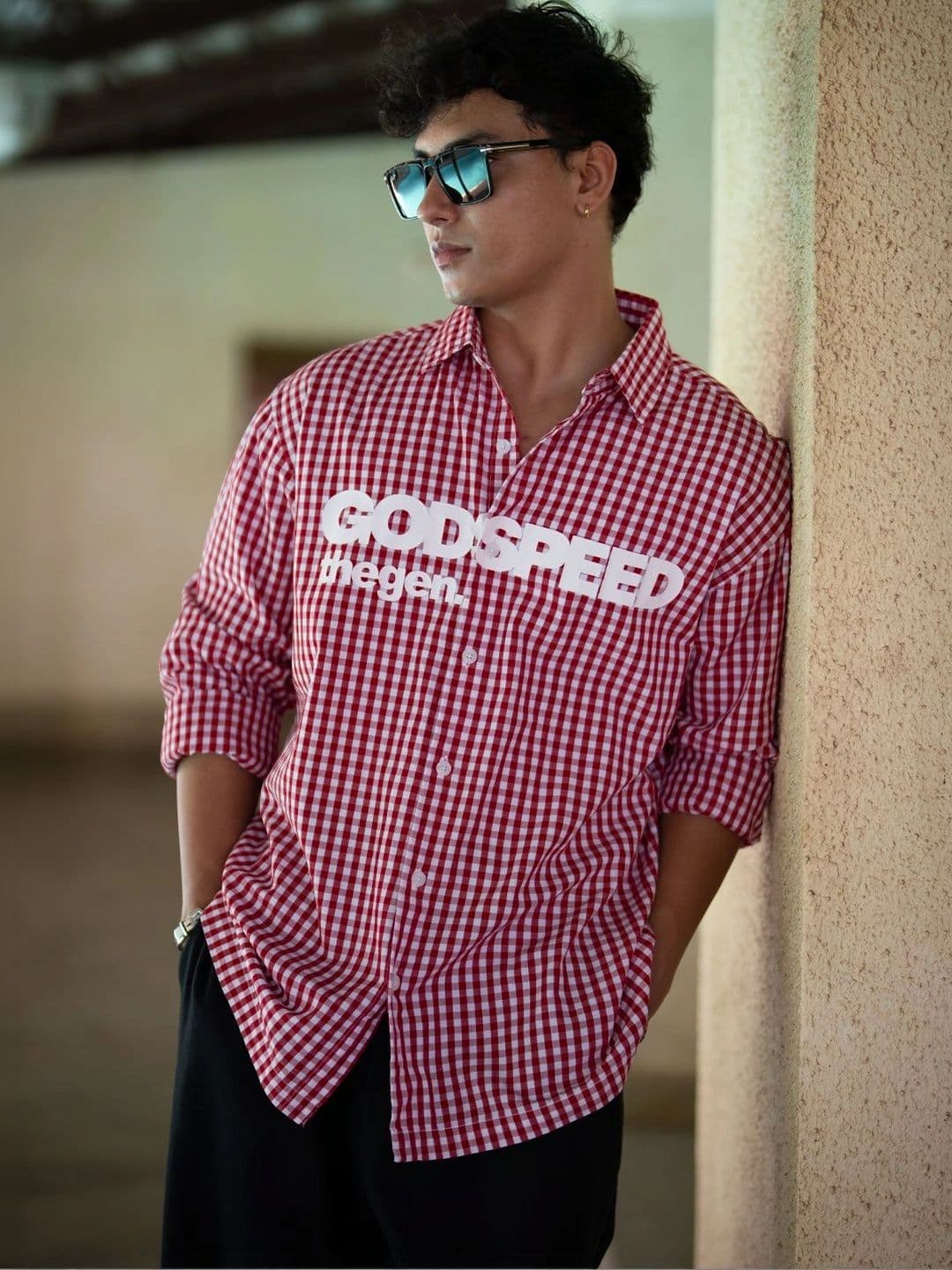 Powerlook Men Gingham Checks Checked Casual Shirt