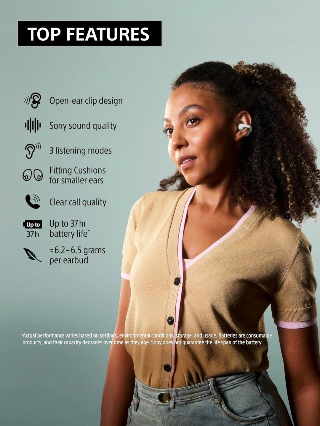 Sony True Wireless Open Earbuds - WF-LC900