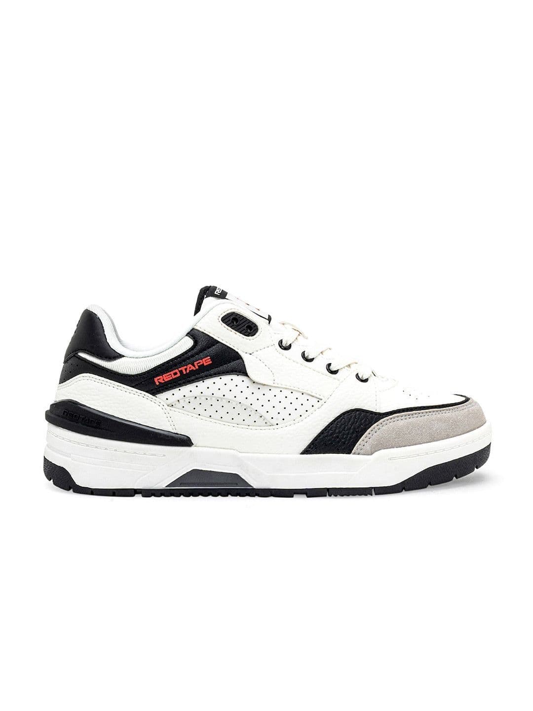 Red Tape Men Perforated Round Toe Lace Up Sneakers