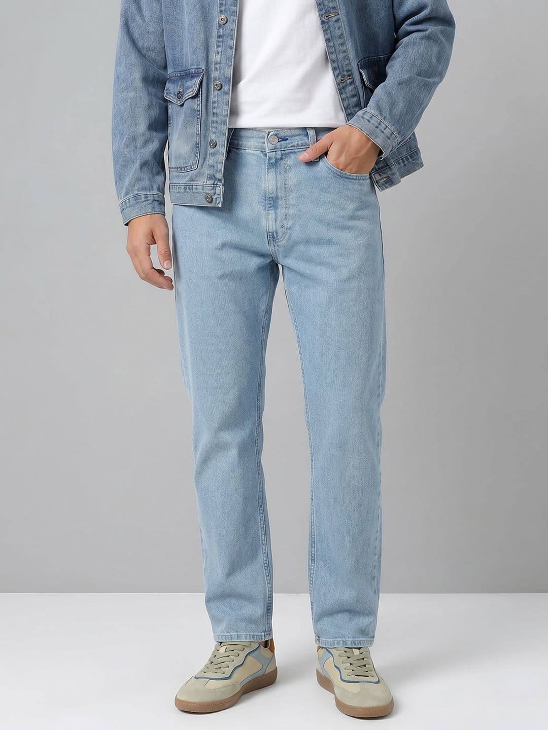 Levis Men 555 Relaxed Straight Fit Stretchable Jeans