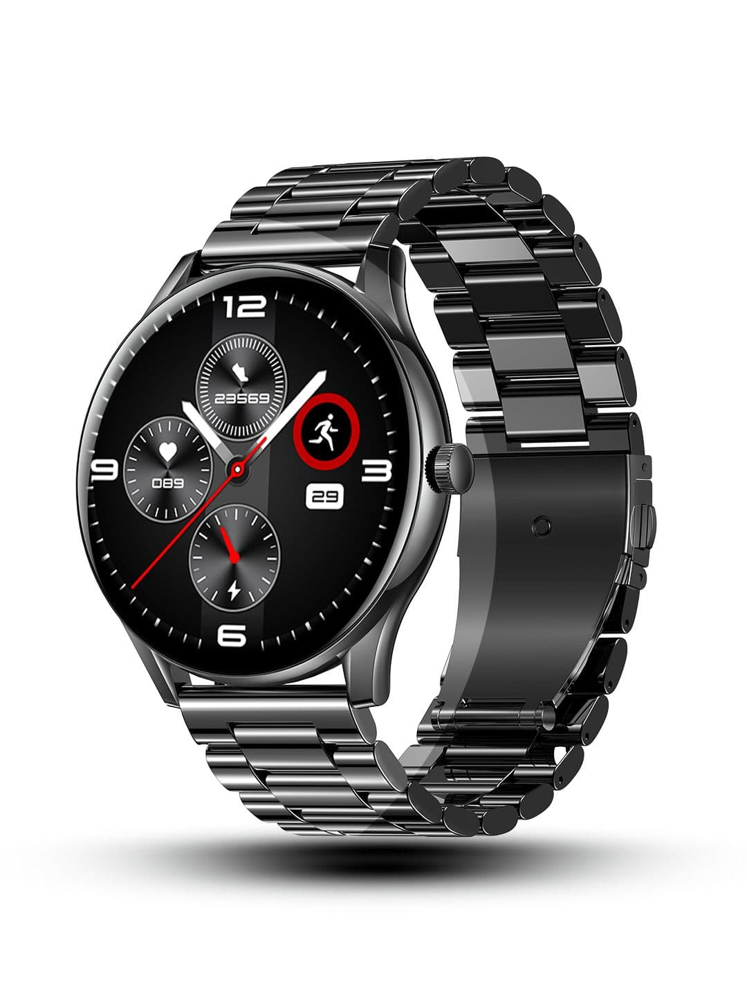 pebble Cosmos Bold Pro 1.39" IPS Display 500 Nits Metal Chain BT Calling Voice assistance