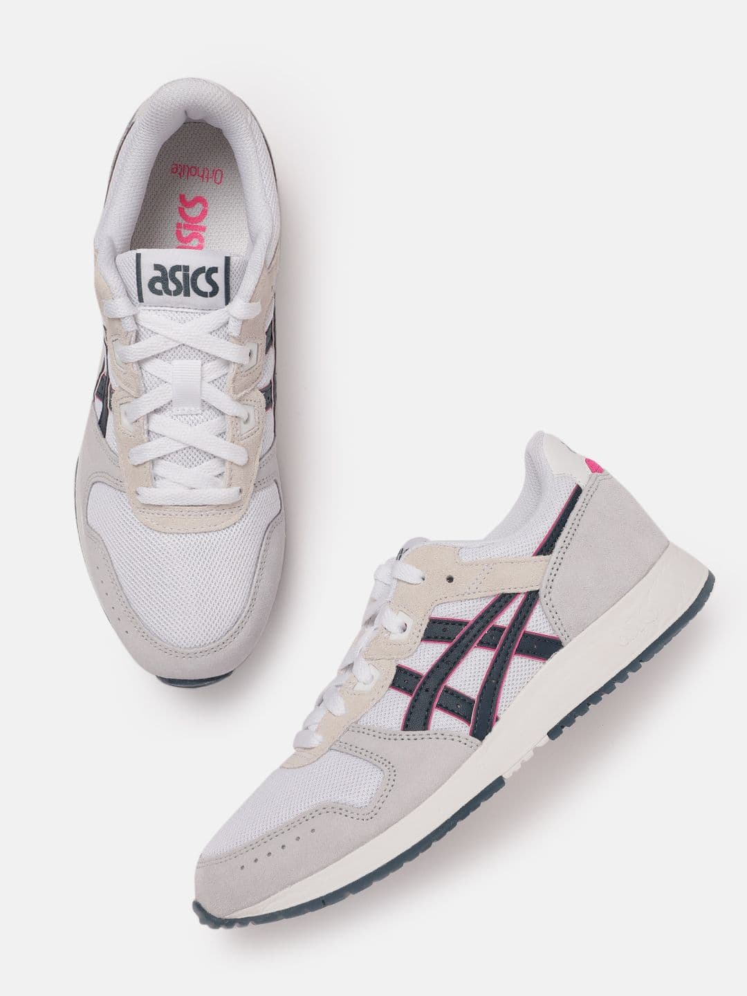 ASICS Women Woven Design Lyte Classic Sneakers with Brand Logo Detail