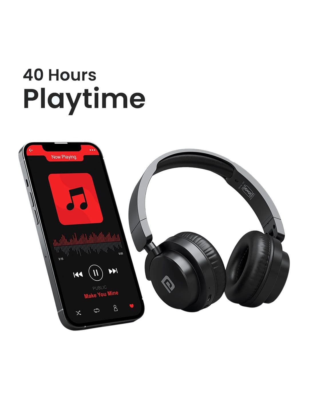 Portronics Muffs M2 Bluetooth Headphones