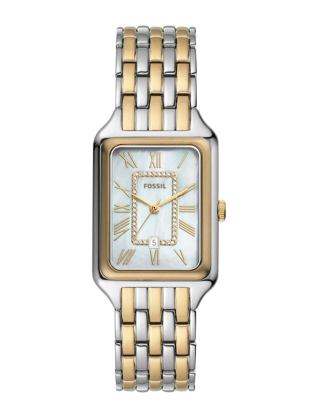 Fossil Women Rectangular Dial Water Resistance Analogue Watch ES5305