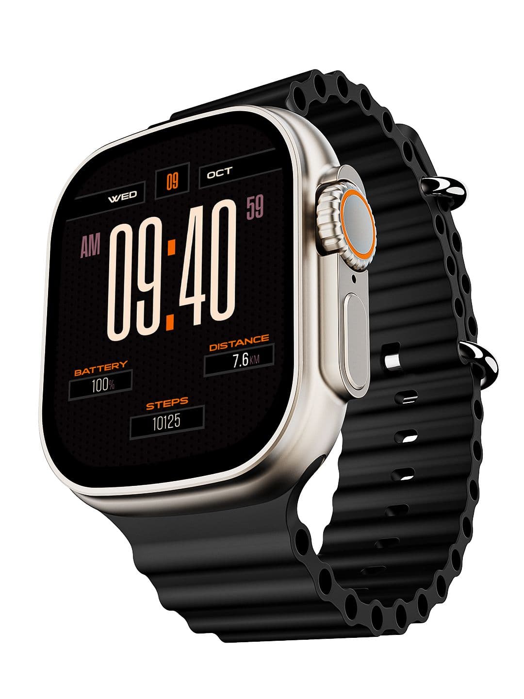 boAt Unisex Wave Genesis 1.96" HD Display 500 Nits Smartwatch With Bluetooth Calling
