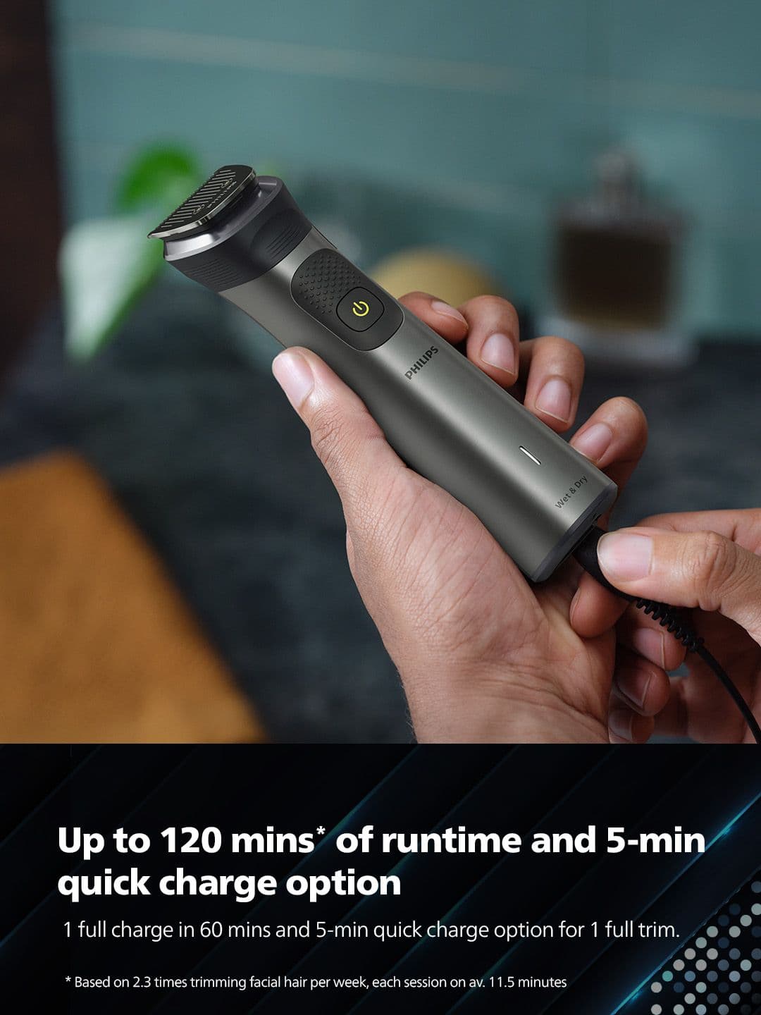 Philips MG7920/65 Ultimate Precision Trimmer 13-in-1 Multigrooming Kit - Grey & Black